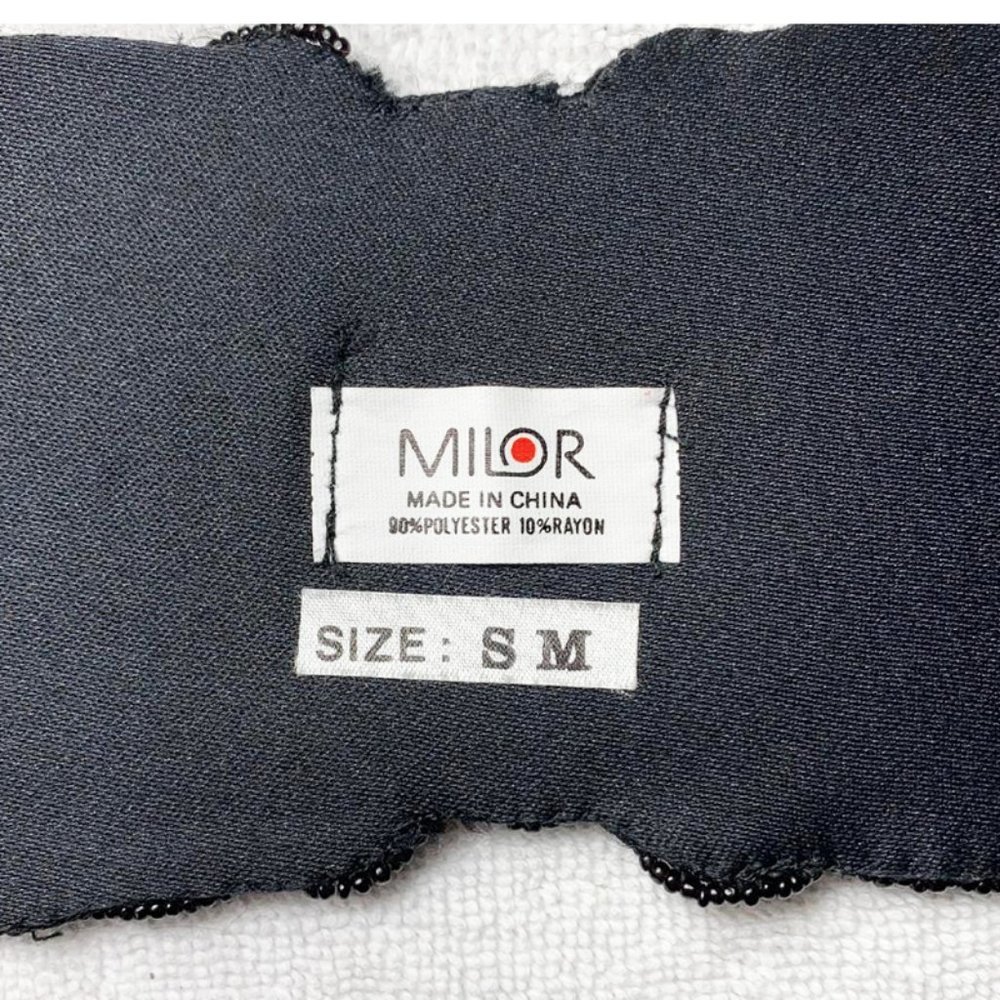 VINTAGE MILOR Art Deco Wide Stretchy Beaded Belt - Picture 7 of 7